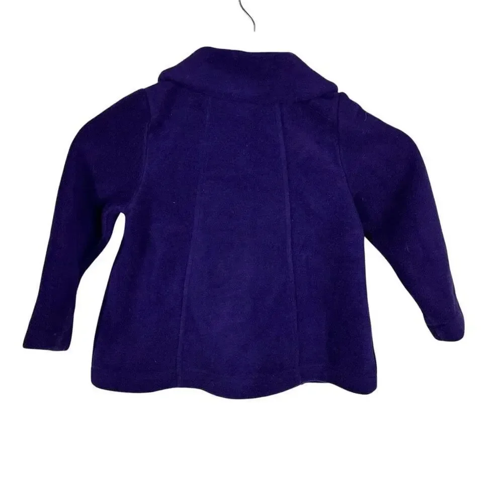 Gymboree Purple Bow Collar Coat 2T-3T